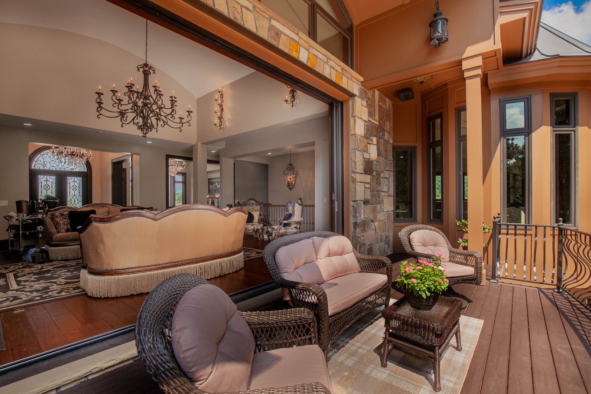 3747 Armstrong Road Springfield, TN 37172 - Photo 13 of 50 a living room with furniture a wooden floor and a chandelier