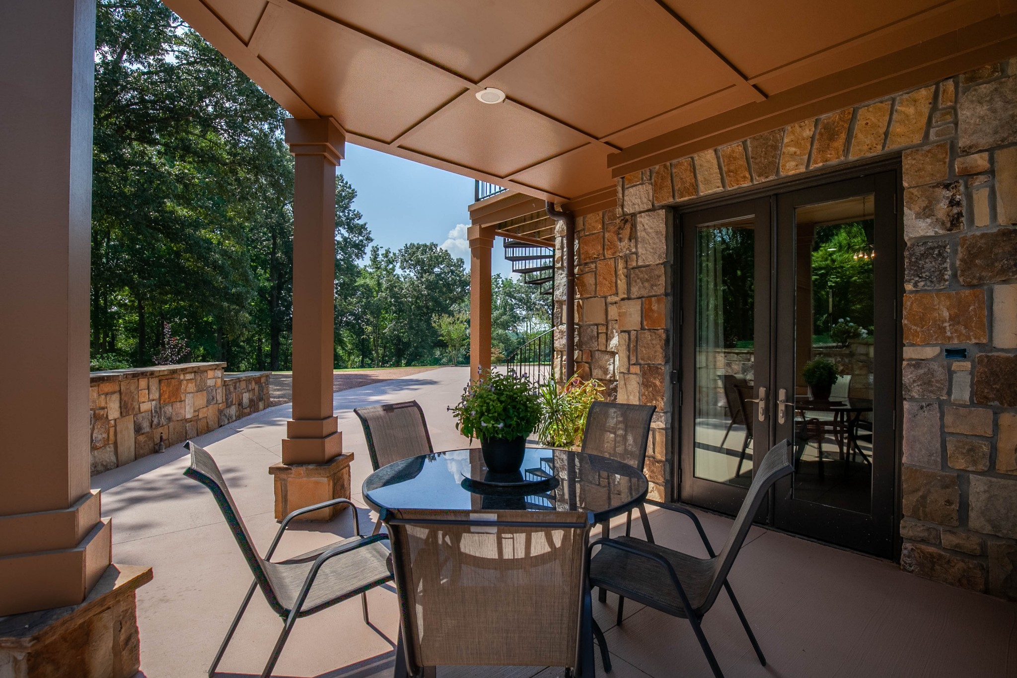 3747 Armstrong Road Springfield, TN 37172 - Photo 14 of 50 a view of an outdoor dining space with a table and chairs