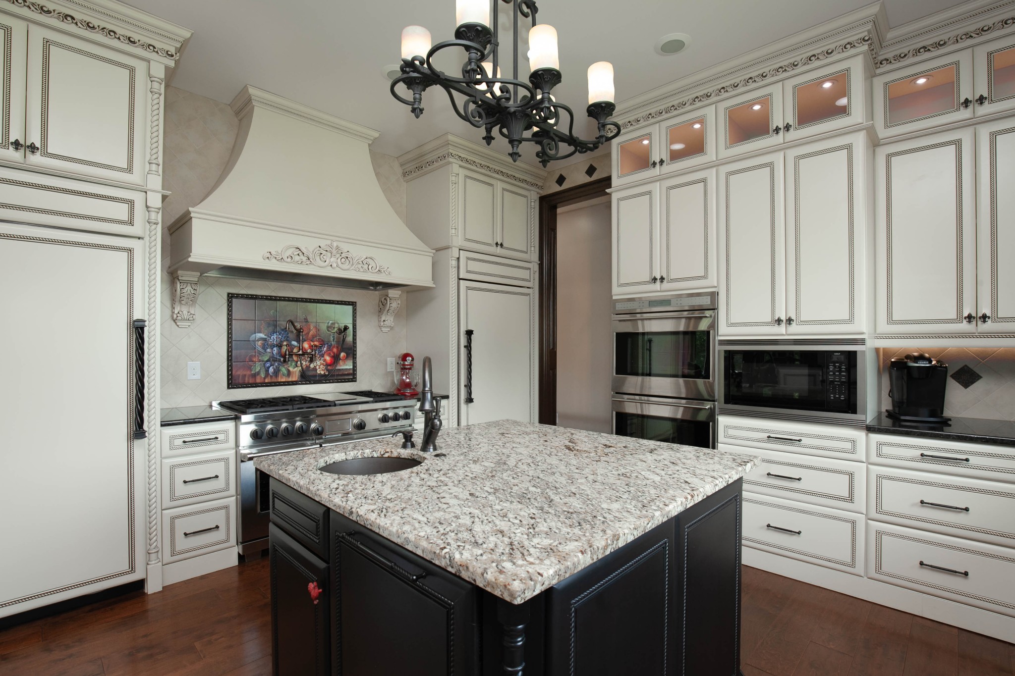 3747 Armstrong Road Springfield, TN 37172 - Photo 17 of 50 a kitchen with stainless steel appliances granite countertop a stove cabinets and a kitchen island