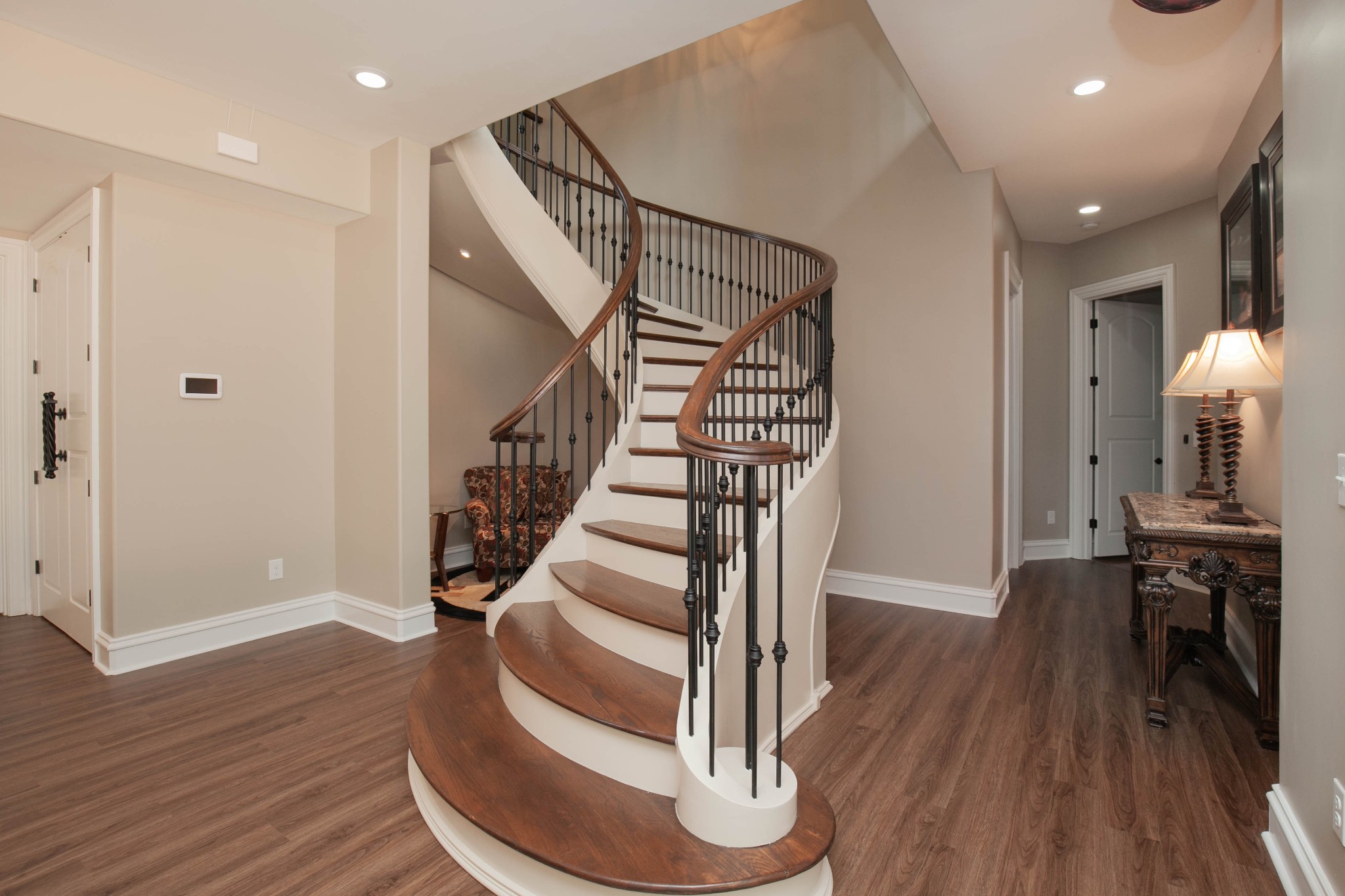 3747 Armstrong Road Springfield, TN 37172 - Photo 36 of 50 a view of entryway with wooden floor and stairs