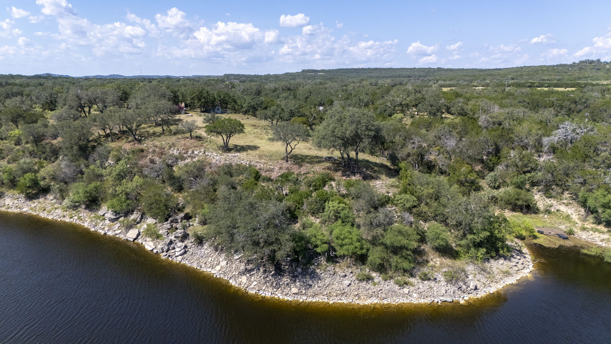 Tbd Singleton Road Marble Falls, TX 78654 - Photo 11 of 40 Aerial view from the water of Lake Travis looking towards the exceptional building site
