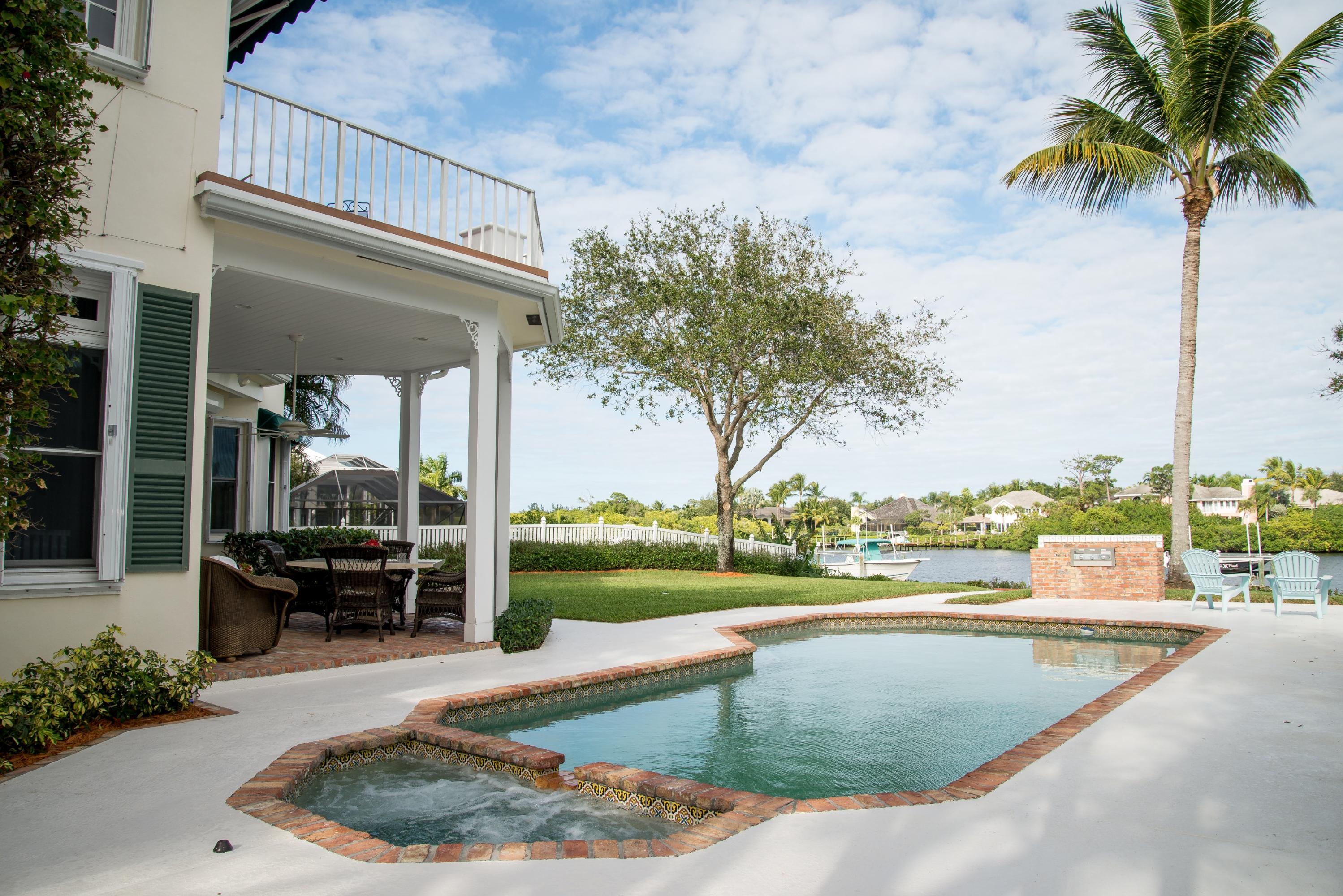 18372 Southeast Heritage Drive Tequesta, FL 33469 - Photo 34 of 47 Back yard pool