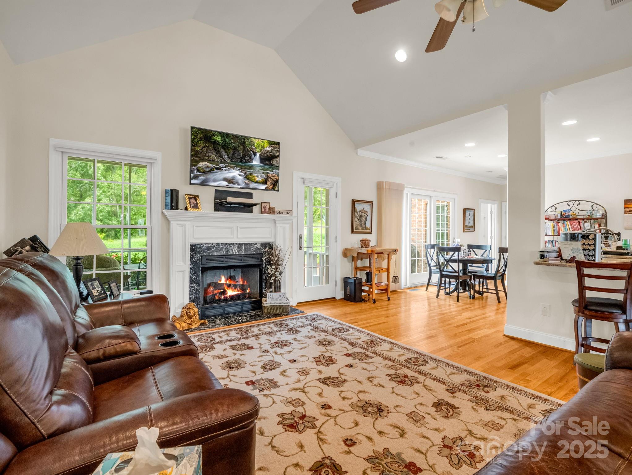 188 Jamesfield Drive Rutherfordton, NC 28139 - Photo 10 of 45 a living room with furniture and a fireplace