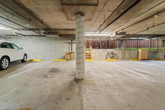 a view of parking garage