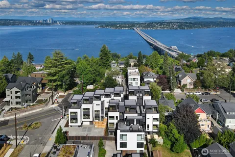 a view of a city with lots of residential buildings