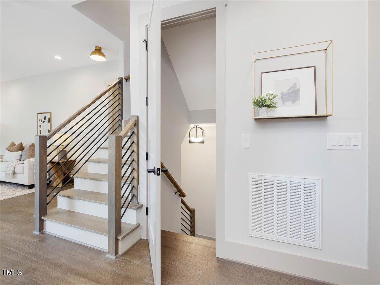 734 South State Street Raleigh, NC 27601 - Photo 66 of 95 a view of entryway with wooden floor