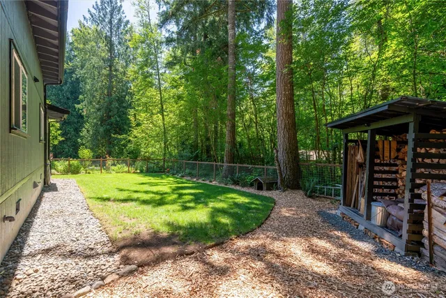 a front view of a house with a patio