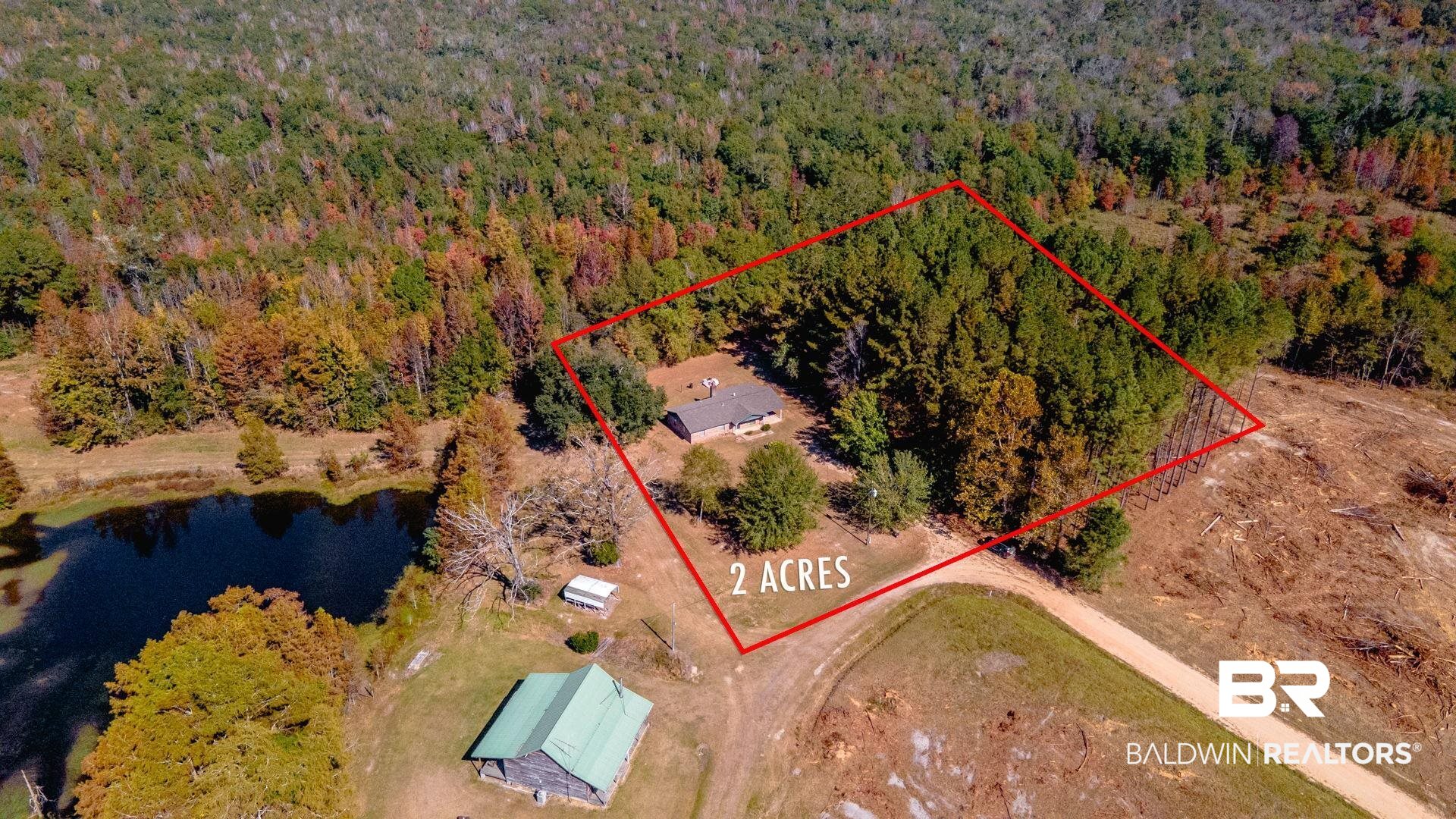 1456 Herman Williams Road Fruitdale, AL 36539 - Photo 19 of 24 Bird's eye view with a water view