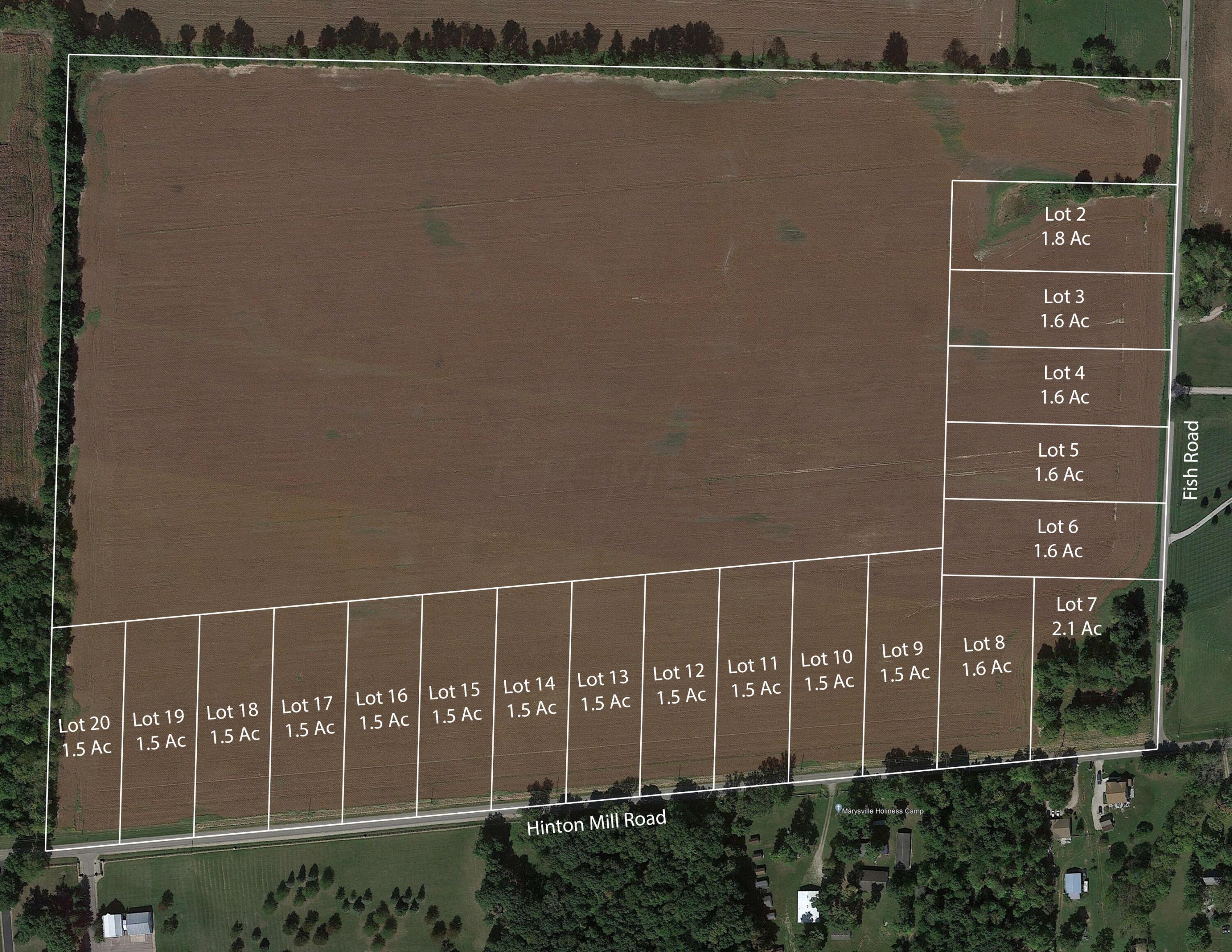0 Fish Road, Unit TRACT 3 Marysville, OH 43040 - Photo 5 of 8 Hinton Mill Reserve Aerial Layout