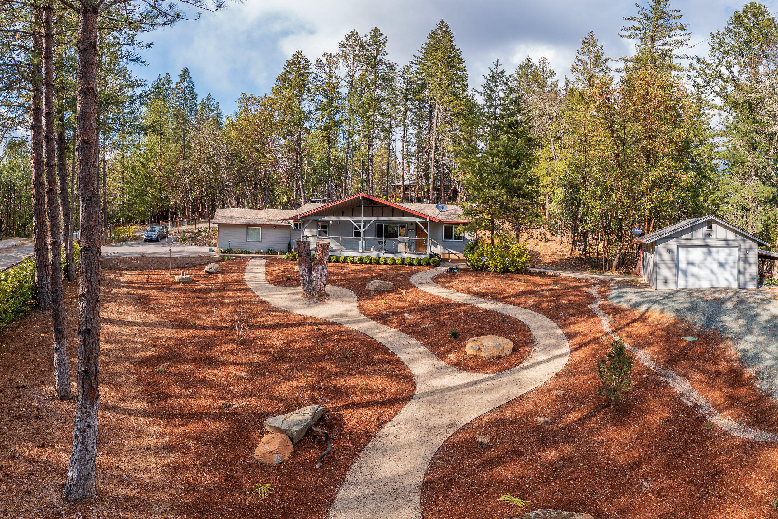 3425 Quartz Creek Road Merlin, OR 97532 - Photo 40 of 41 a view of a patio with a yard