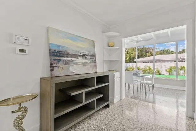 a view of bedroom with furniture and window