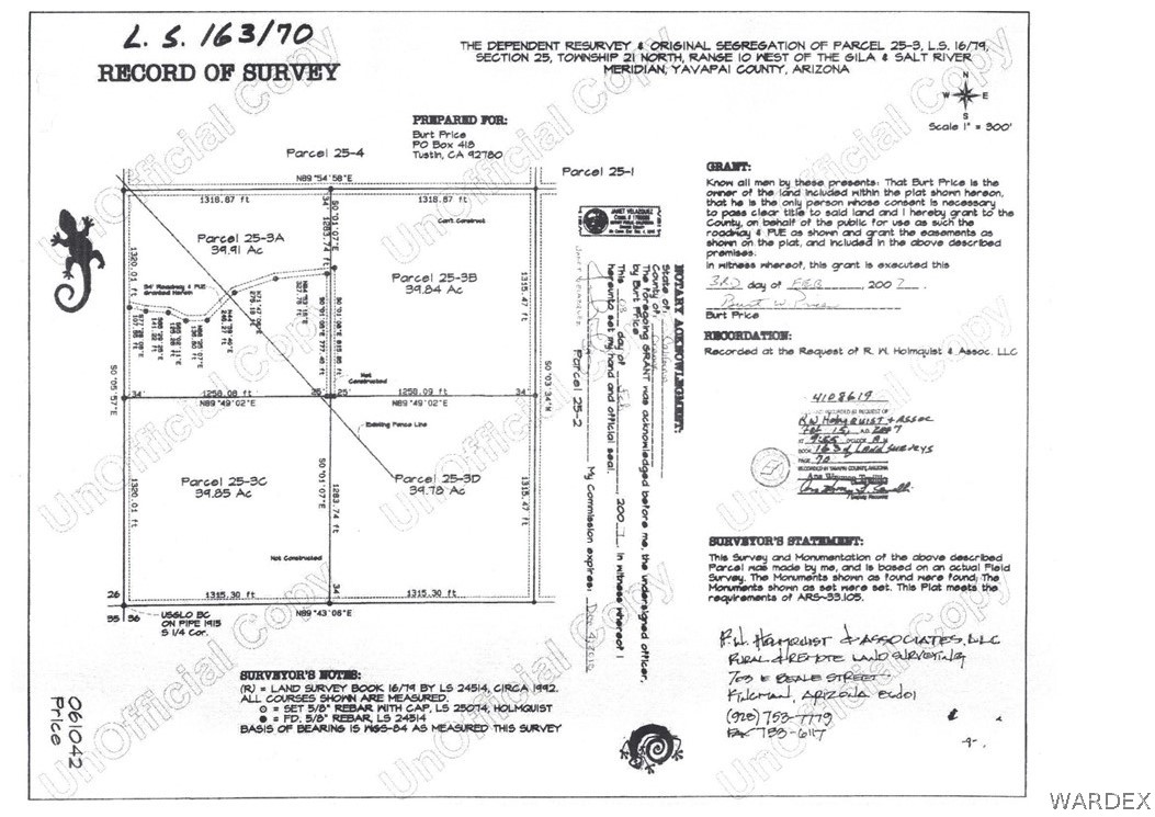 3 Cross Mountain Road Seligman, AZ 86337 - Photo 39 of 39 Plat Map