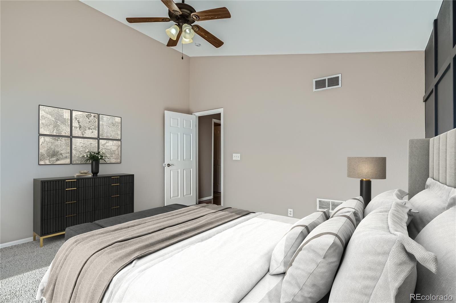 4296 Clover Lane Brighton, CO 80601 - Photo 17 of 35 a bedroom with a bed window and dresser