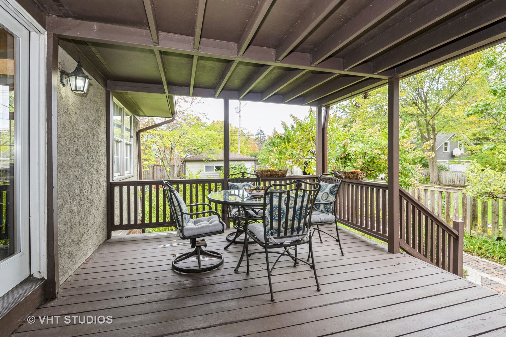 2415 Harrison Street Evanston, IL 60201 - Photo 21 of 42 a view of deck with chairs and wooden floor