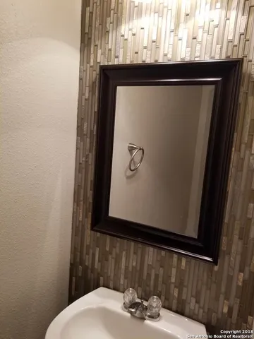 a close up of a sink