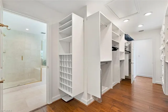 a view of livingroom with furniture and wooden floor