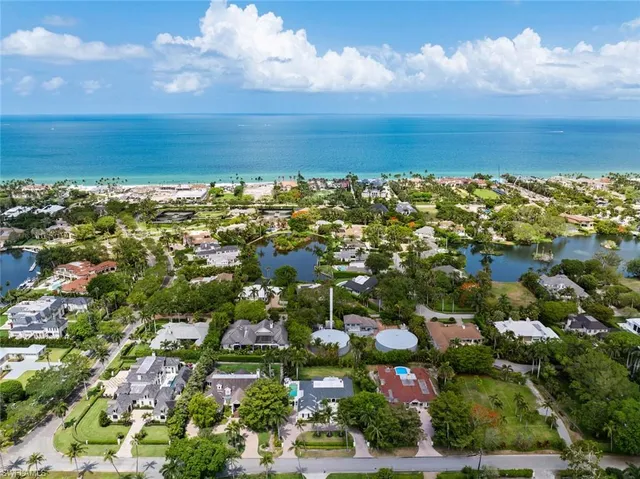 an aerial view of multiple house