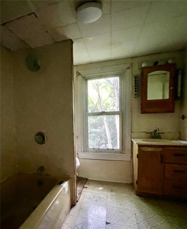 404 North 10th Street Apollo, PA 15613 - Photo 5 of 7 a bathroom with a sink and a mirror