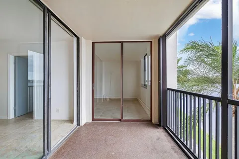 a view of a lake from a yard