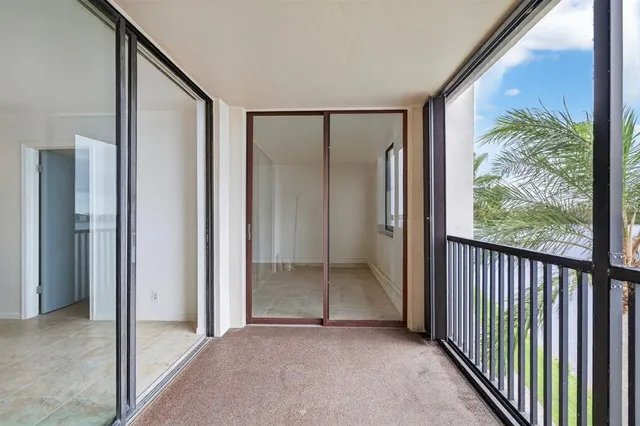 a view of a lake from a yard