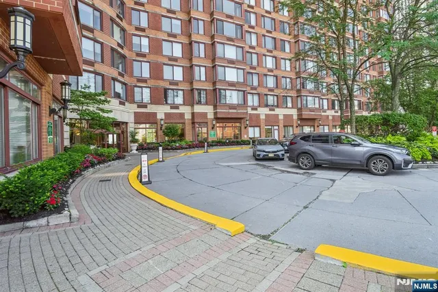 a building with trees in front of it