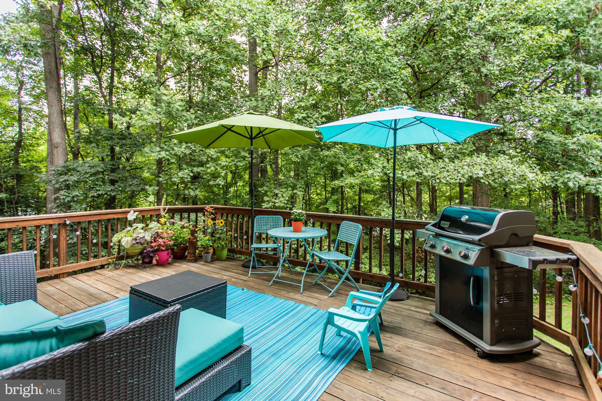1209 Weatherstone Court Reston, VA 20194 - Photo 23 of 30 Spacious Deck overlooking Woods and Bright Pond