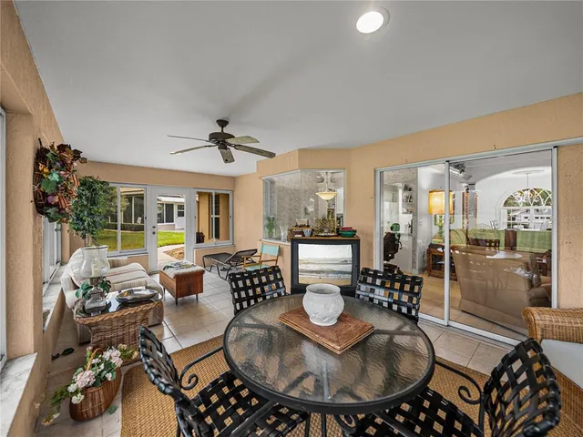 a outdoor space with furniture and garden view