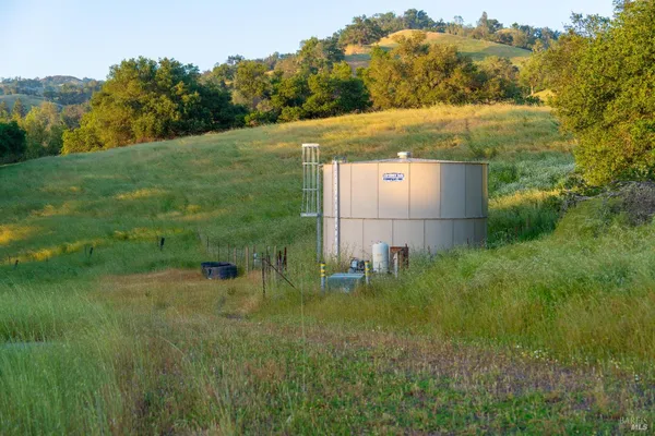 a view of an ocean with a city