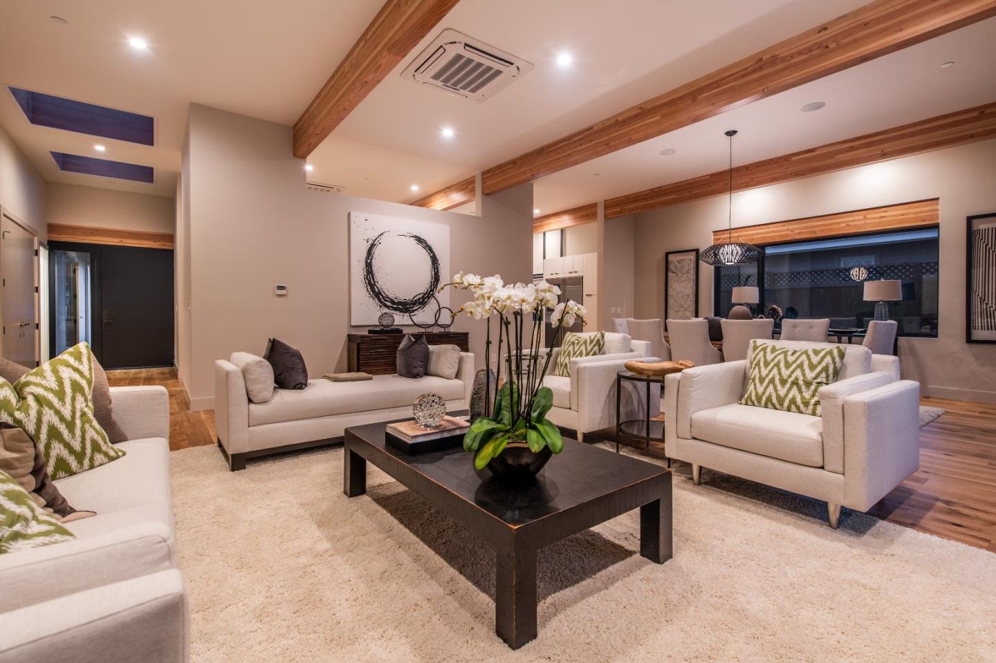 667 Springer Terrace Los Altos, CA 94024 - Photo 12 of 36 a living room with furniture and a large mirror