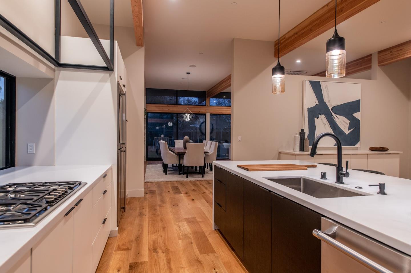 667 Springer Terrace Los Altos, CA 94024 - Photo 16 of 36 a kitchen with a sink and a stove top oven