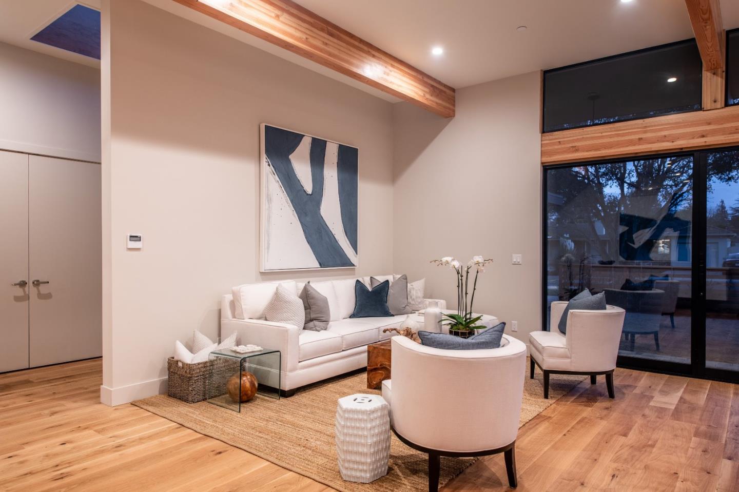 667 Springer Terrace Los Altos, CA 94024 - Photo 18 of 36 a living room with furniture and a potted plant
