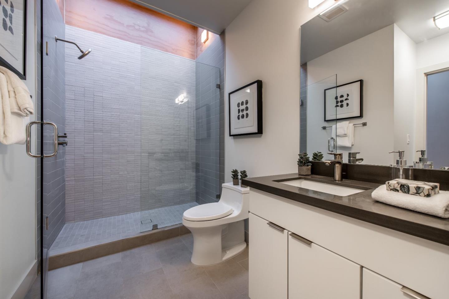 667 Springer Terrace Los Altos, CA 94024 - Photo 27 of 36 a bathroom with a sink a toilet and shower