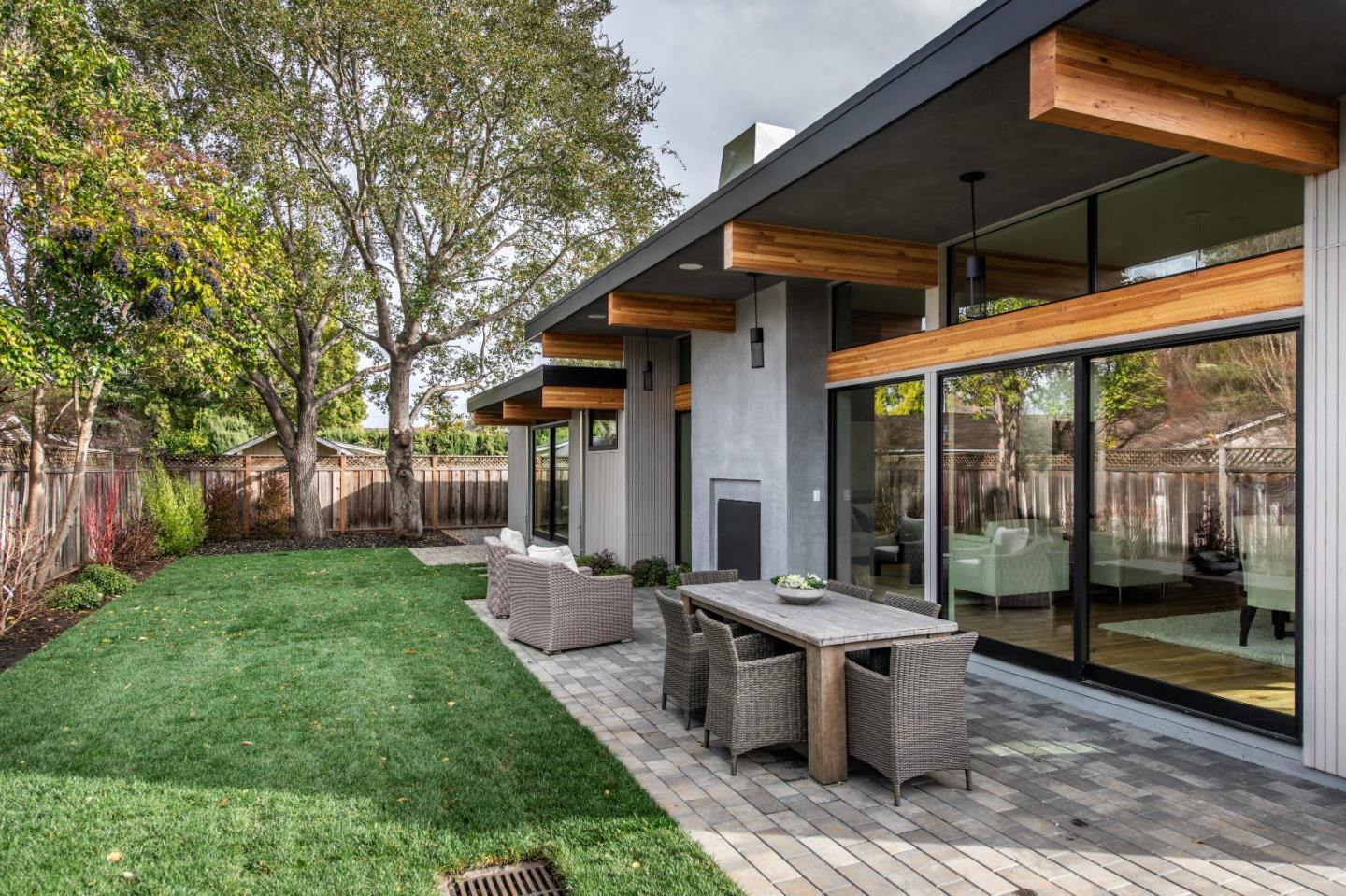 667 Springer Terrace Los Altos, CA 94024 - Photo 31 of 36 a view of a house with backyard and sitting area