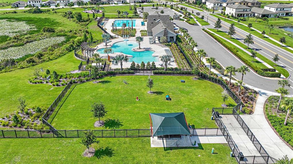 12940 Hawkstone Trail Boulevard Lithia, FL 33547 - Photo 31 of 33 an aerial view of a residential houses with outdoor space