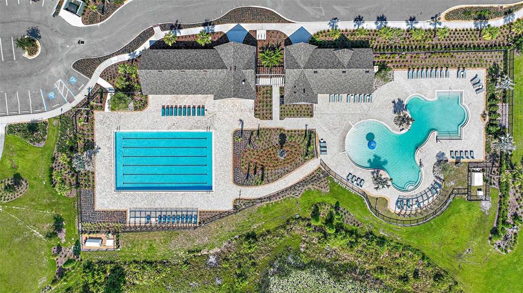12940 Hawkstone Trail Boulevard Lithia, FL 33547 - Photo 32 of 33 an aerial view of a house with garden space ocean view
