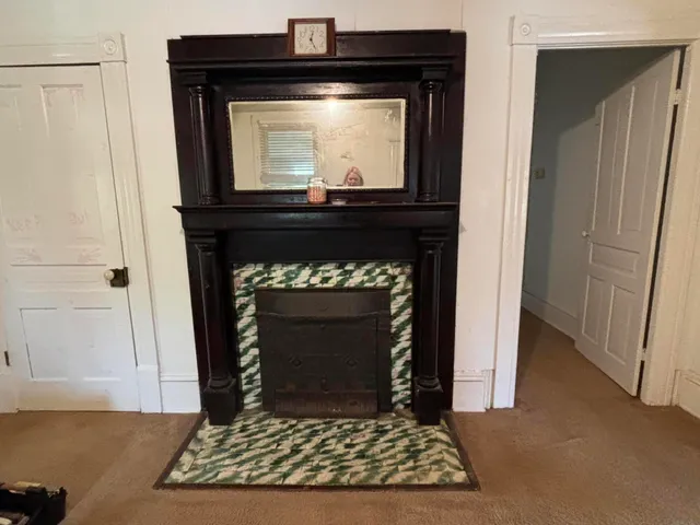 a backyard of a house