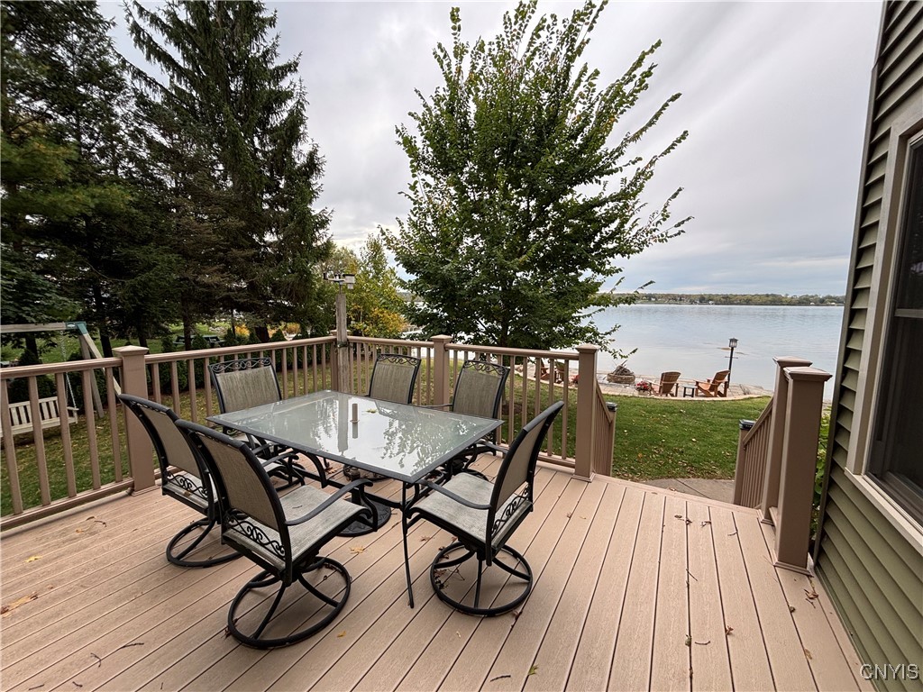 139 Burtis Point Road Owasco, NY 13021 - Photo 23 of 50 Spacious deck off the dining area