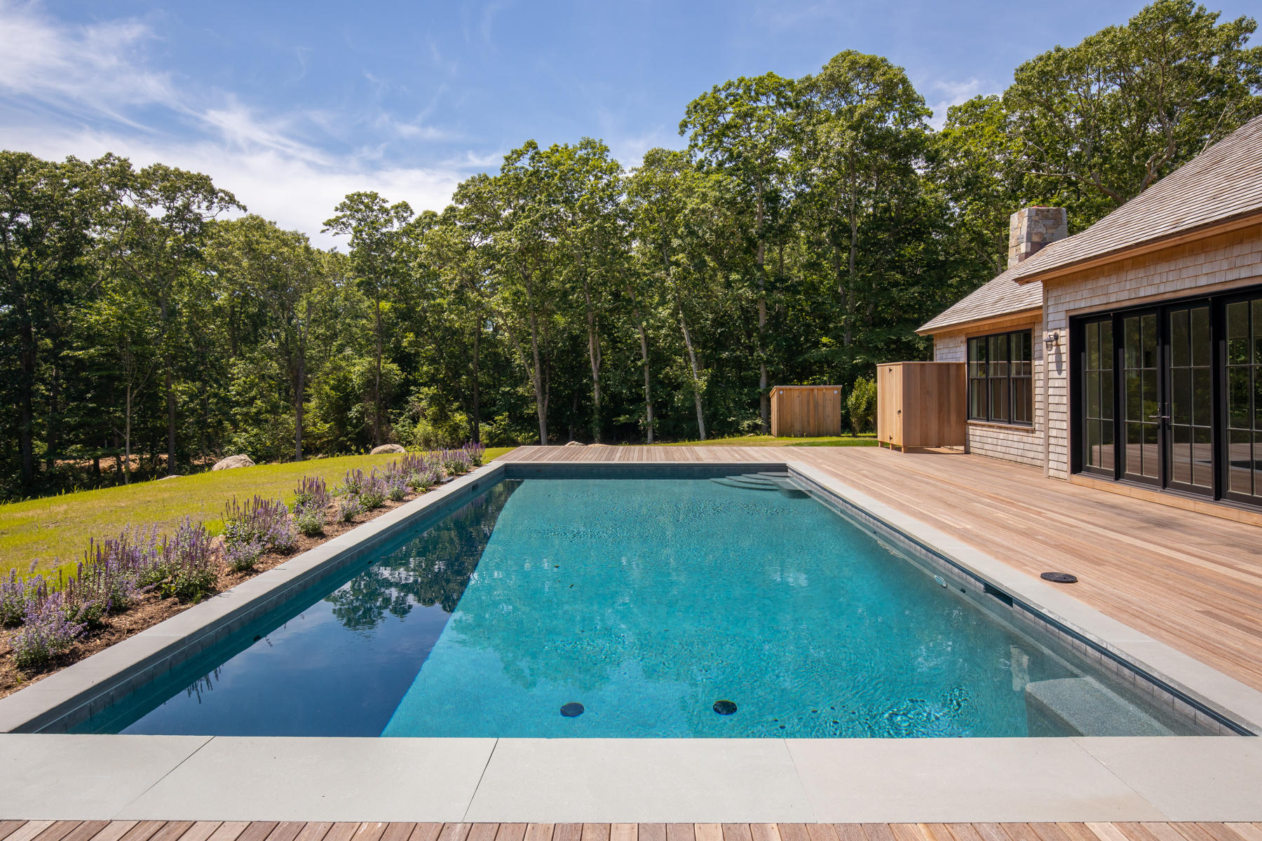 25 Luce Farm Road West Tisbury, MA 02568 - Photo 22 of 26 a view of swimming pool with a patio