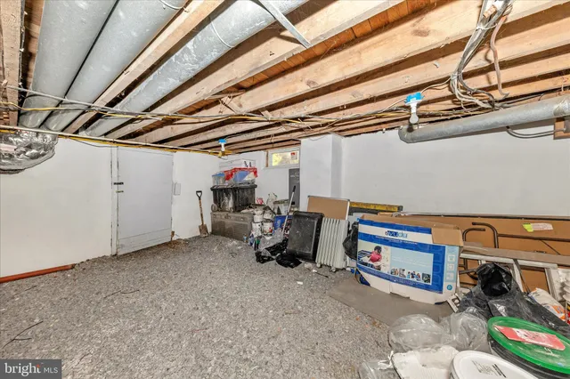 a view of storage and utility room