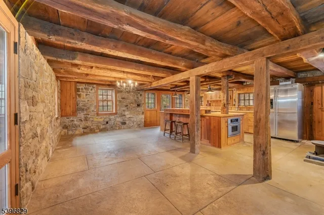 a kitchen with a stove and a sink