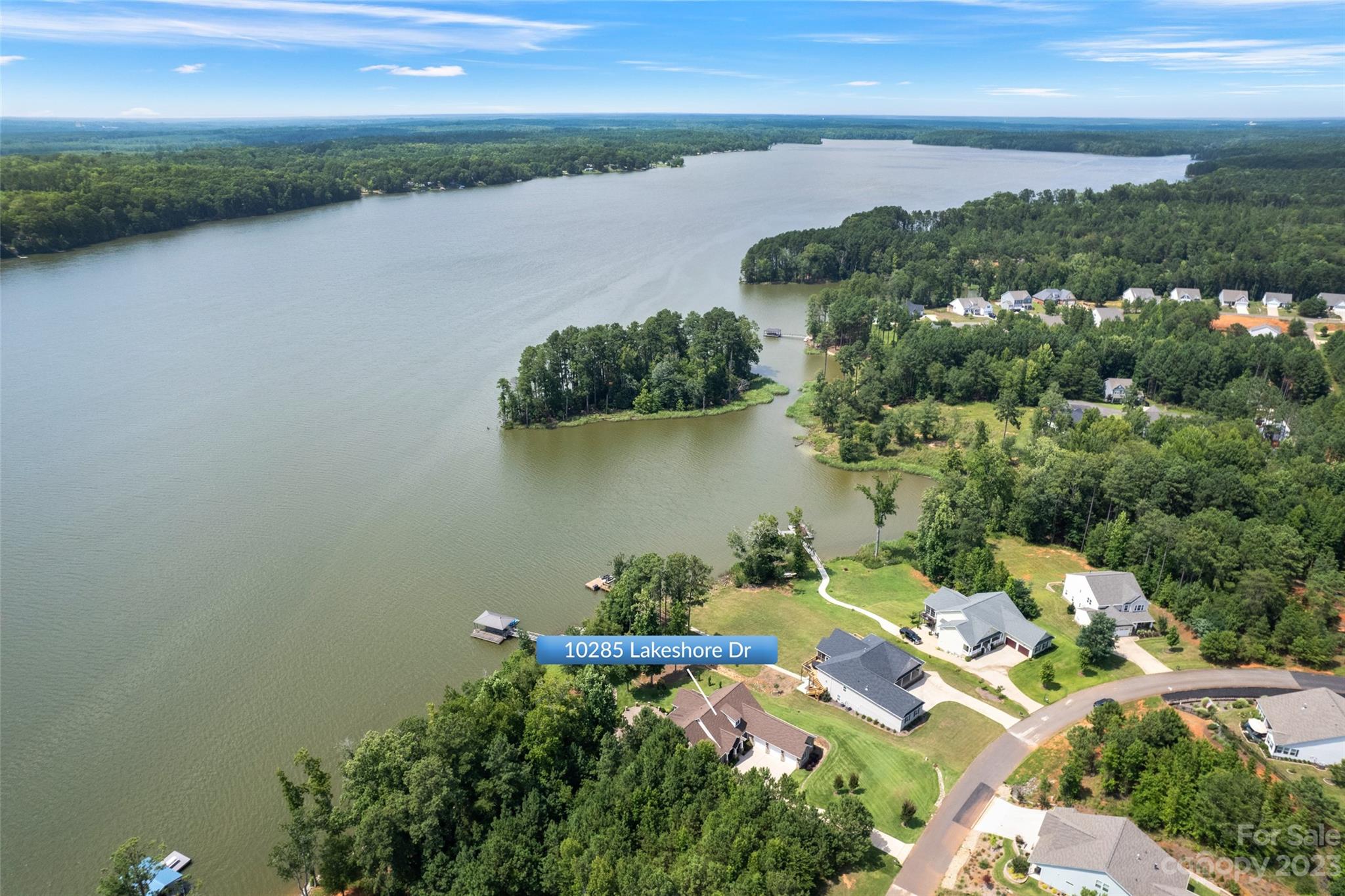 10285 Lakeshore Drive Lancaster, SC 29720 - Photo 3 of 48 an aerial view of a houses with ocean view