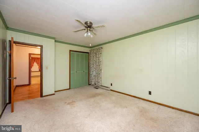 a view of a livingroom with a staircase