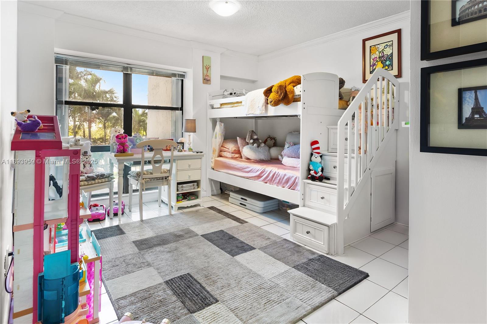 77 Crandon Boulevard, Unit 3C Key Biscayne, FL 33149 - Photo 21 of 34 a bedroom with furniture and a window