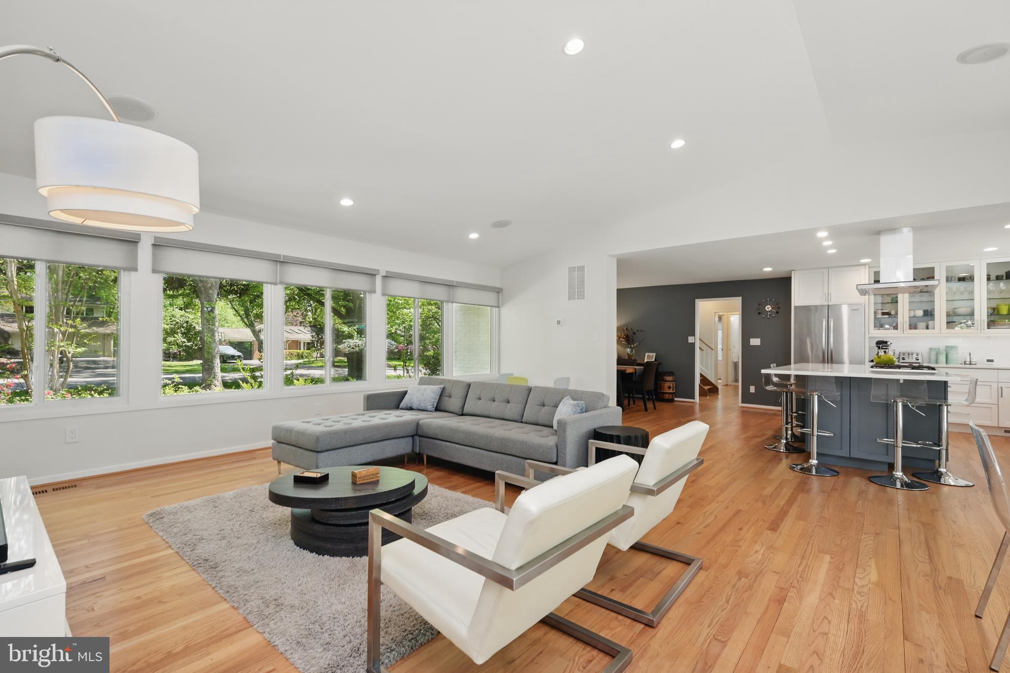 8024 Fenway Road Bethesda, MD 20817 - Photo 27 of 64 a living room with furniture and a large window