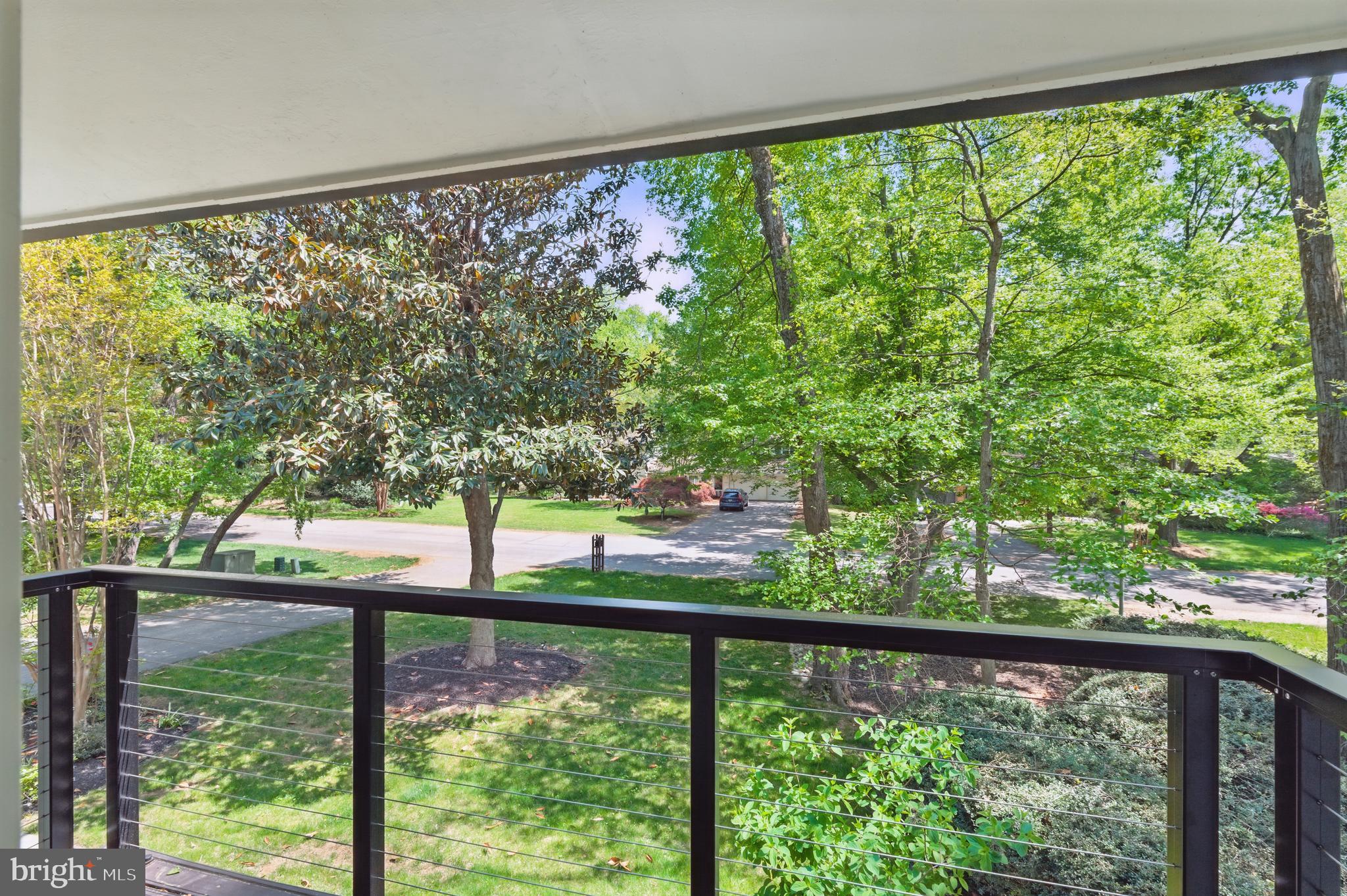 8024 Fenway Road Bethesda, MD 20817 - Photo 37 of 64 a view of a forest from a balcony