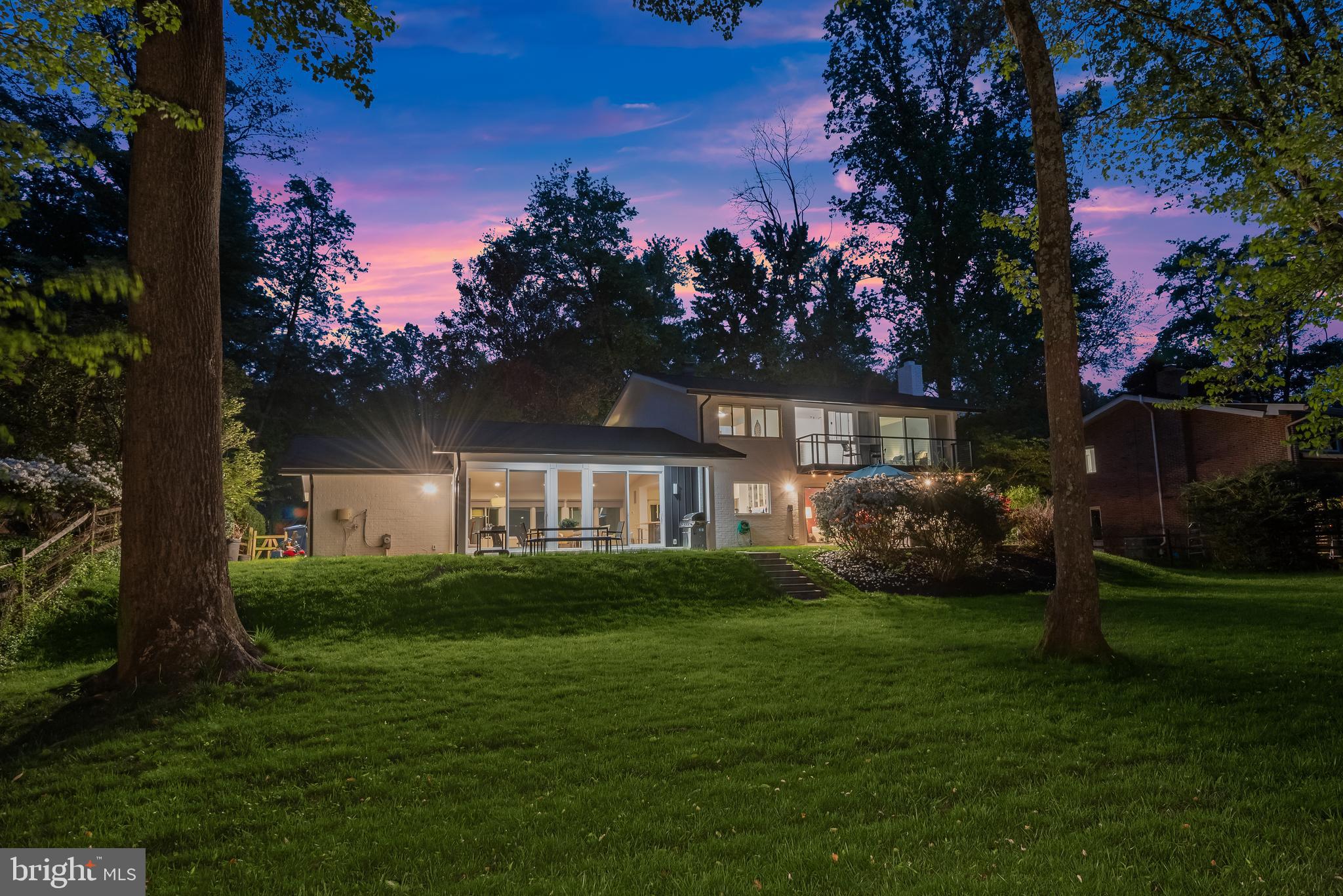 8024 Fenway Road Bethesda, MD 20817 - Photo 57 of 64 a front view of a house with garden