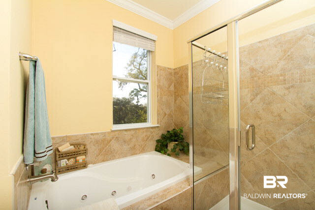4563 Grander Court, Unit 4563 Orange Beach, AL 36561 - Photo 15 of 22 Walk in Titled Shower with seprate Jetted Tub