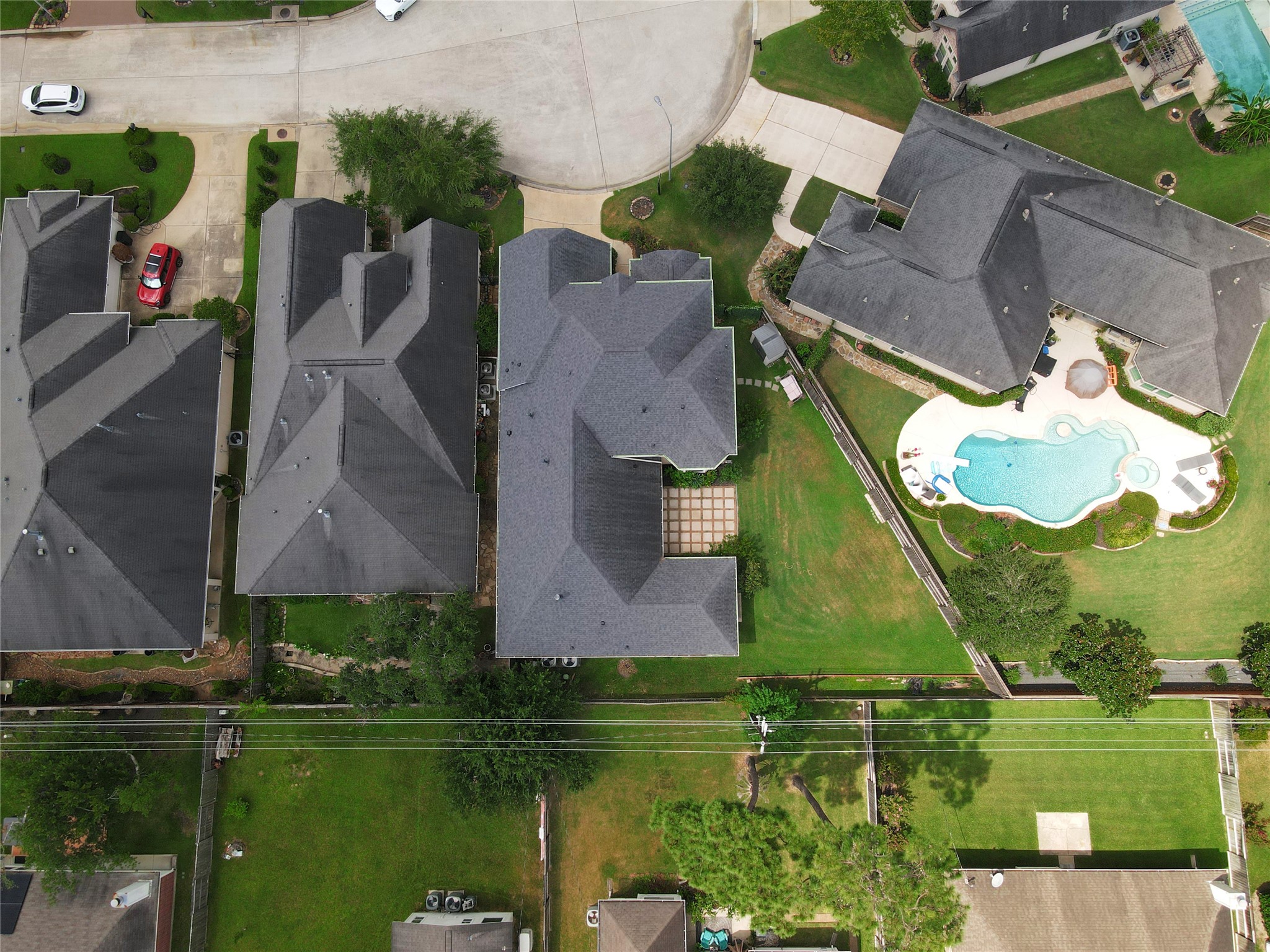 25718 Muirfield Bend Court Spring, TX 77389 - Photo 6 of 50 an aerial view of a house with a lake view