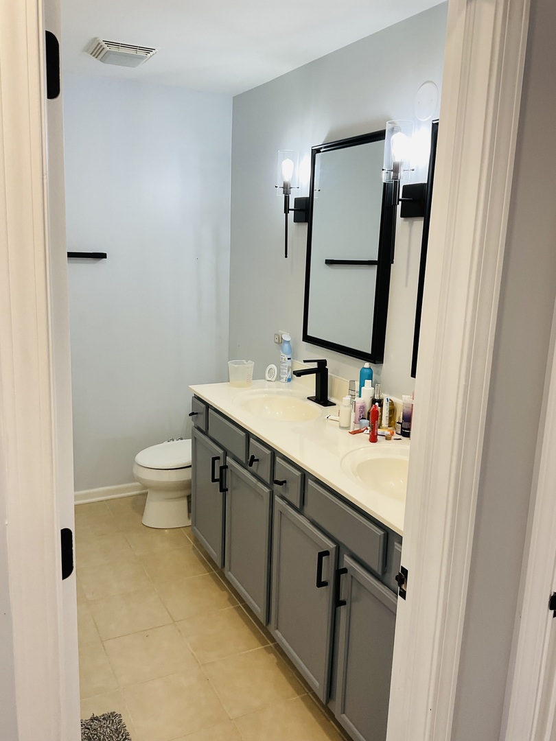 2425 Birch Street Des Plaines, IL 60018 - Photo 21 of 40 a bathroom with a sink and a mirror