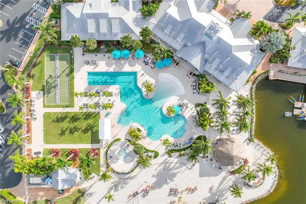 14748 Windward Lane Naples, FL 34114 - Photo 48 of 50 a aerial view of a house with a yard and a garden